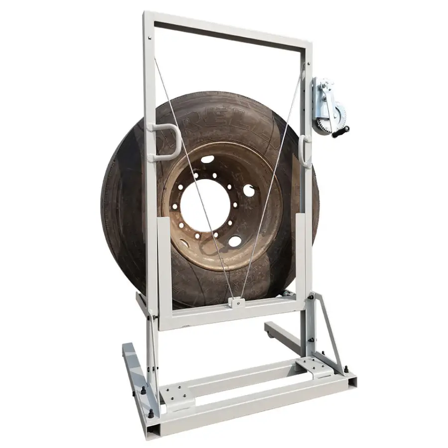 TFAUTENF 120 kg Lifting Capacity Mechanical Truck Tire Lifter for Truck Tyre Lifting — view 5