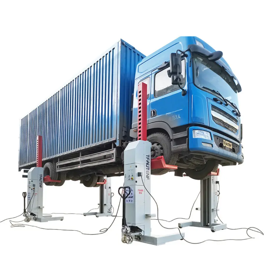 AUTENF Hydraulic 4 Columns Heavy Duty Truck Lift 4S Workshop Use Four Post Car Lift Mobile Column Lifter for Truck Bus Lifting — image 4