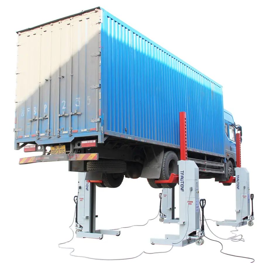 AUTENF Hydraulic 4 Columns Heavy Duty Truck Lift 4S Workshop Use Four Post Car Lift Mobile Column Lifter for Truck Bus Lifting — image 5