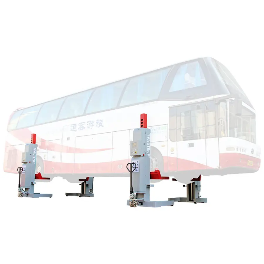 TF-4075 Movable Hydraulic Wireless Heavy Duty Four Column Truck Lift / Hoist / Elevator With Inverted Cylinder — image 5