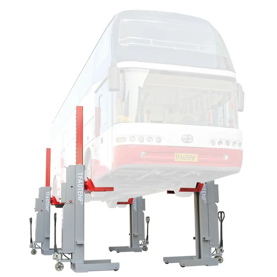 TF-4075 Movable Hydraulic Wireless Heavy Duty Four Column Truck Lift / Hoist / Elevator With Inverted Cylinder — image 6