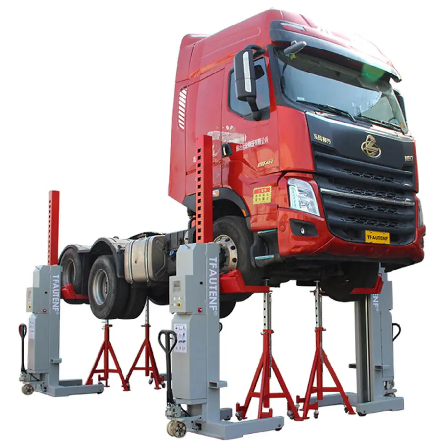 TF-4075 Movable Hydraulic Wireless Heavy Duty Four Column Truck Lift / Hoist / Elevator With Inverted Cylinder — image 7