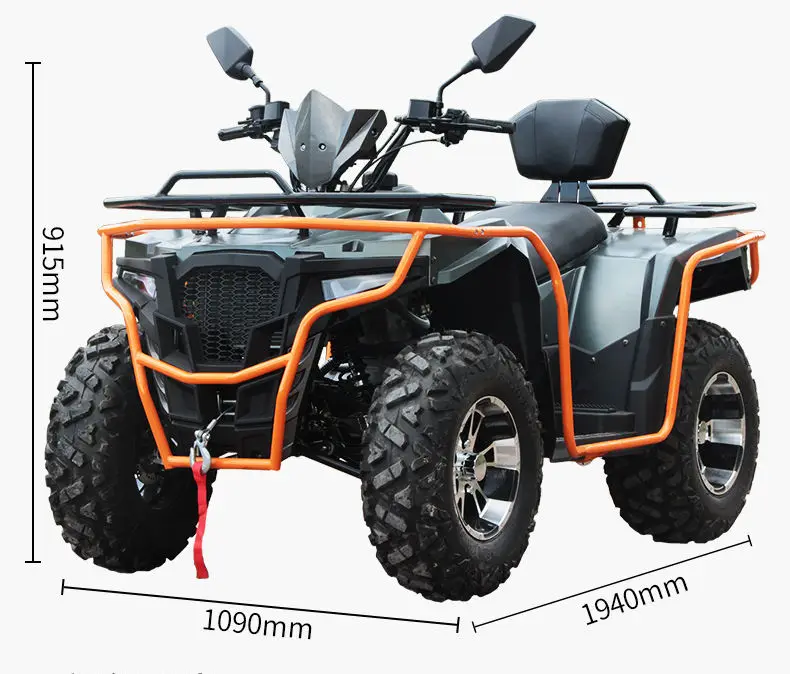 300cc  Quad Bike Utility ATV 4x2 Bike for Sale Manual Transmission 4-Stroke Engine Amphibious Equipped Alloy dune Buggy — image 8