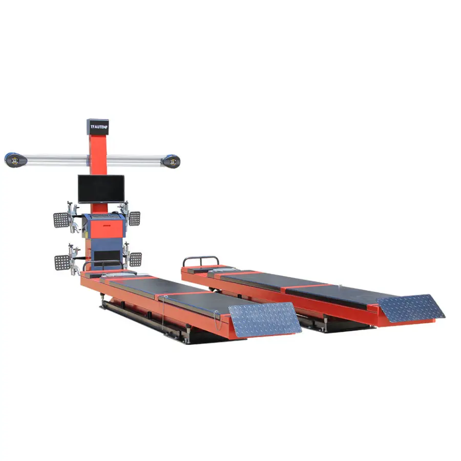 AUTENF Auto 3D Wheel Alignment with Under Ground Large Car Scissor Lift / Car Lift for Wheel Aligner Workshop Work Use with Ce — image 7