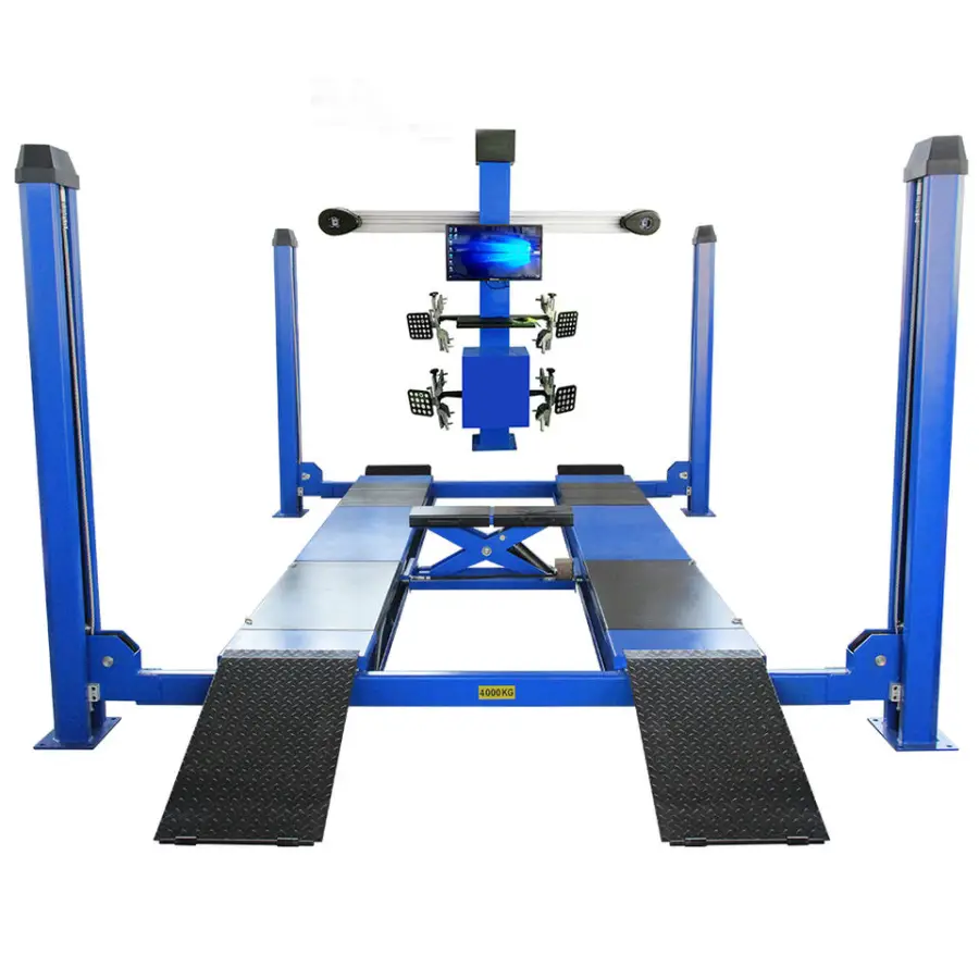 TFAUTENF CE Workshop Equipment Garage Equipment 3d Wheel Alignment Machine with Hydraulic 4 Post Car Lift — view 1