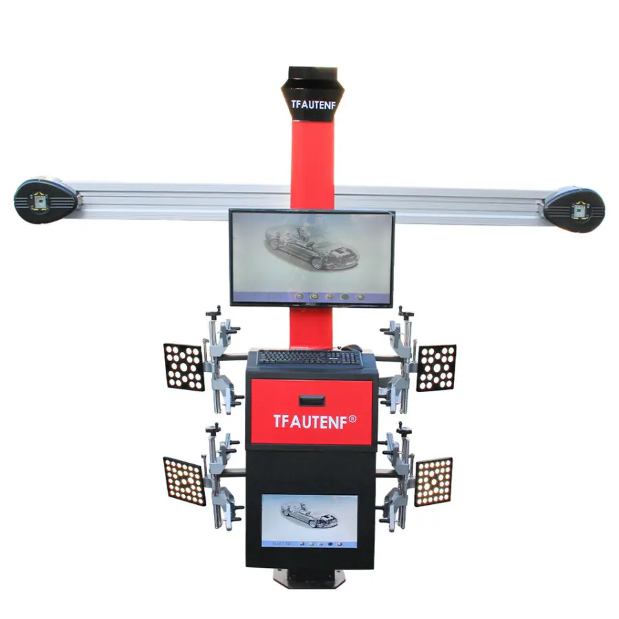 Advanced 3D Auto Car Wheel Aligner Alignment Aligning Machine with Dual Monitors — view 1
