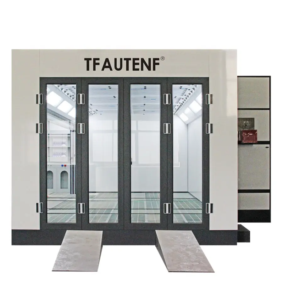 TFAUTENF Customized Diesel Heating Auto Spray Booth Paint Booth Car Painting Room for Vehicle Paint Garage Use with Ce — view 1