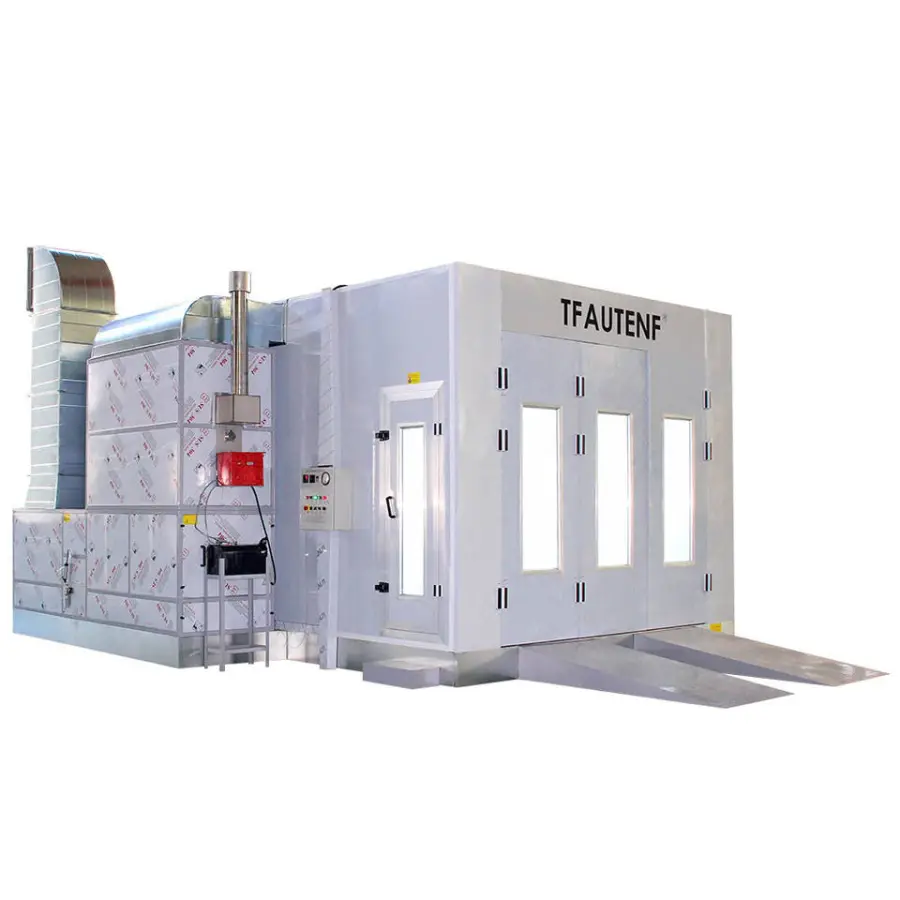 Customized CE diesel Spray Baking Oven Room Painting Booth Car Auto Paint Spray Booth for Sale — view 1
