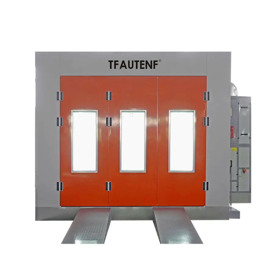 Customized CE diesel Spray Baking Oven Room Painting Booth Car Auto Paint Spray Booth for Sale — view 2