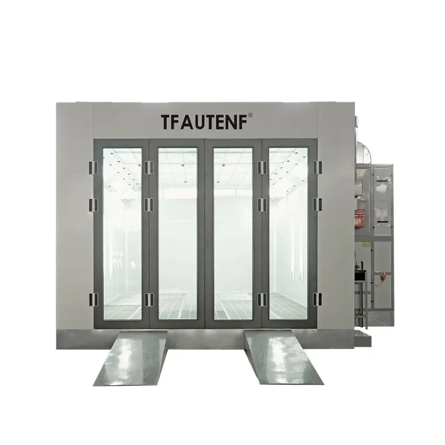 Customized CE diesel Spray Baking Oven Room Painting Booth Car Auto Paint Spray Booth for Sale — view 3