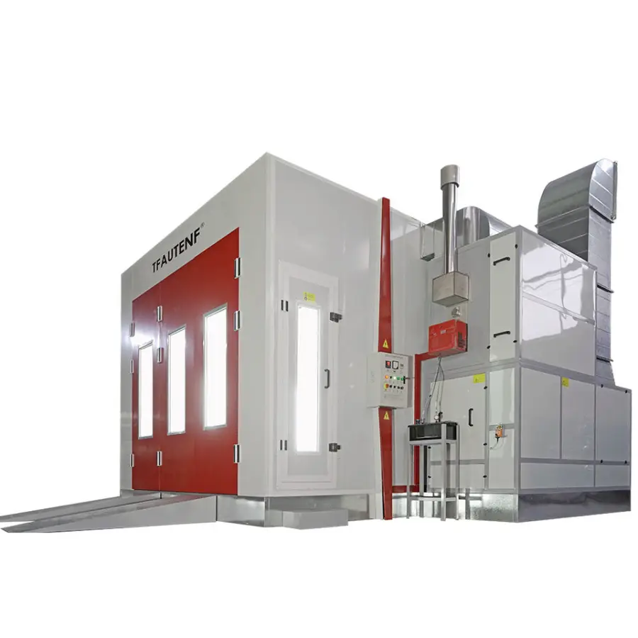 Customized CE diesel Spray Baking Oven Room Painting Booth Car Auto Paint Spray Booth for Sale — view 4