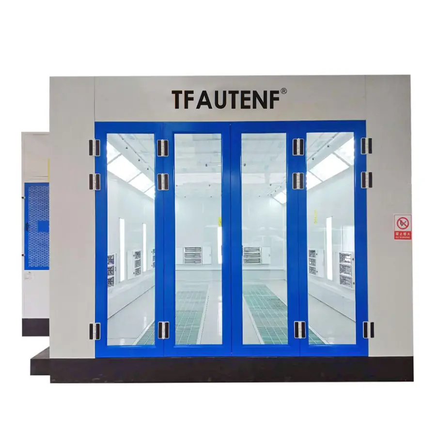 TFAUTENF Infrared Lamp & LED Lighting System Electrical Heating Auto Paint Booth for Car Baking Oven Spray Paint Room — image 4
