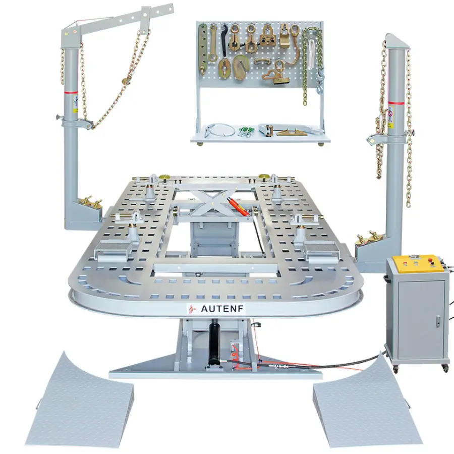 TFAUTEN Car Bench Parallel and Tilting Manganese Steel Plate for Car Collision Repair with 3500kg Lifting Capacity — view 1