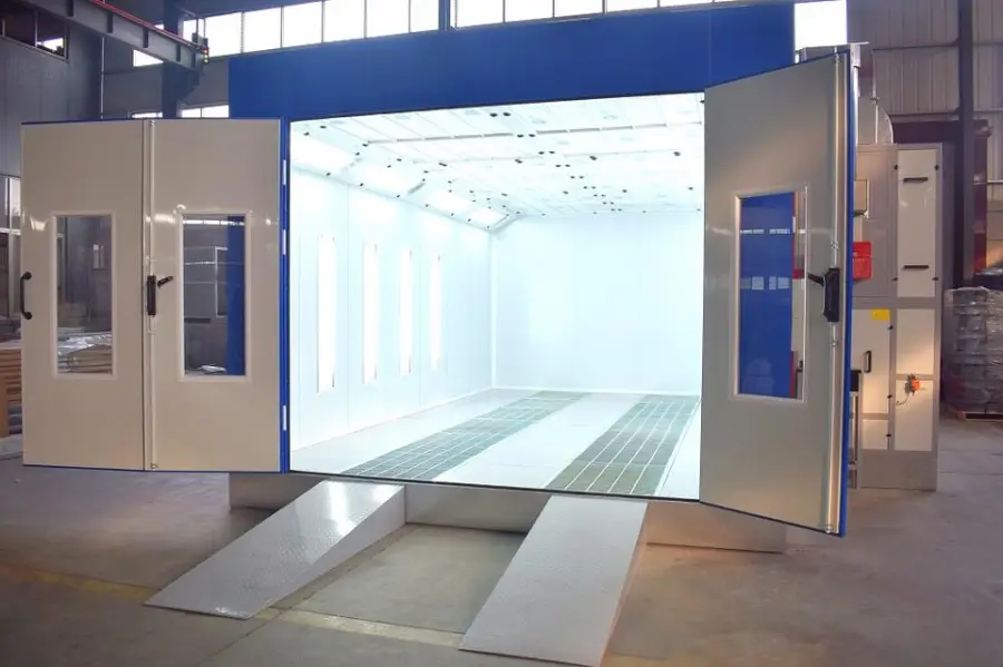 CE Diesel Heating Car Bodyshop Baking Booth Auto Paint Spray Booth — image 4