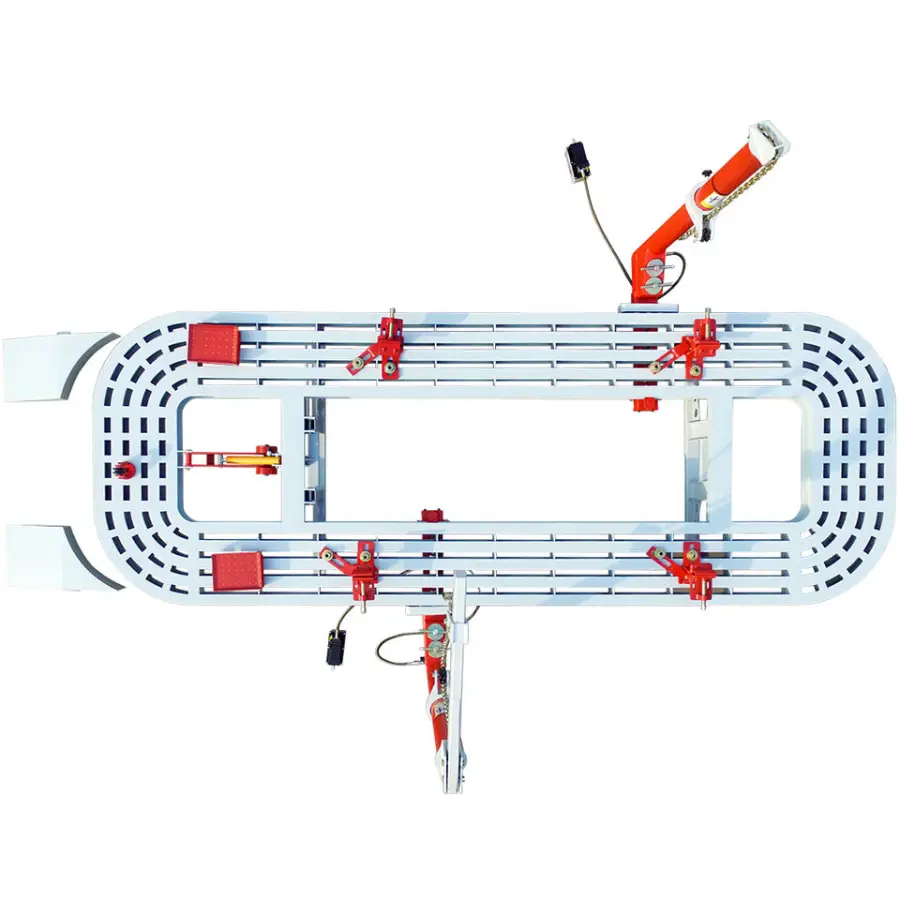 I-beam Air-over-hydraulic Pump 360 Degree Pulling Car Frame Machine with 550mm Lifting Height — image 4