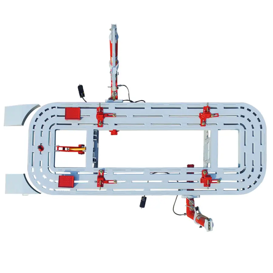 CE Certified Rectangular Tube Tilting Platform Air-over-hydraulic Pump Auto Body Frame Machine with 3.5t Loading Capacity — image 3