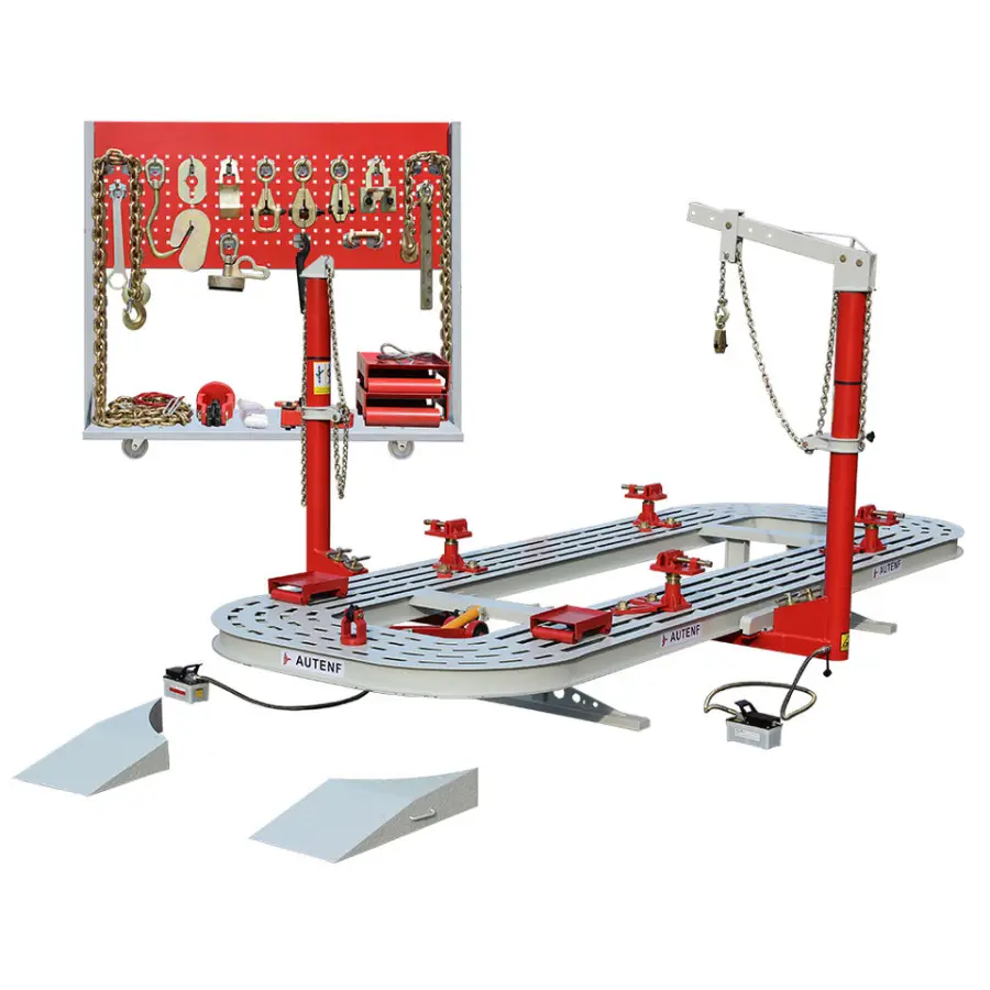 TFAUTENF Car Collision Chassis Straightening Machine Auto Frame Machine Car Repair Bench for Garage Body Repair — image 4