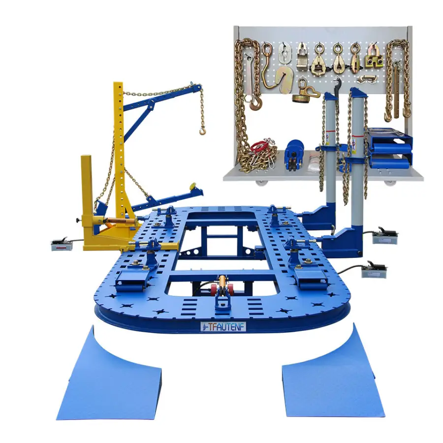 TFAUTENF Manganese Steel Autobody Frame Straightening Pulling Machine Car Bench for Accident Car Chassis Collision Repair — image 4