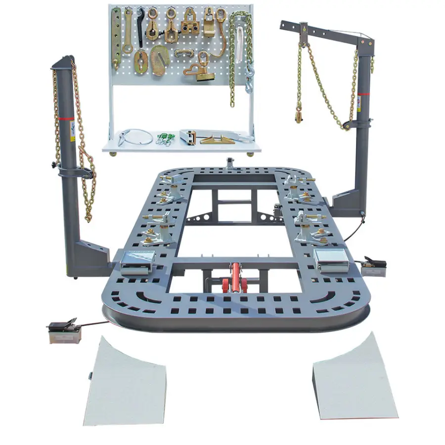TFAUTENF TF-502SP Customizable Car Bench Machine with 17 Feet Platform for Auto Frame Straightening — view 1