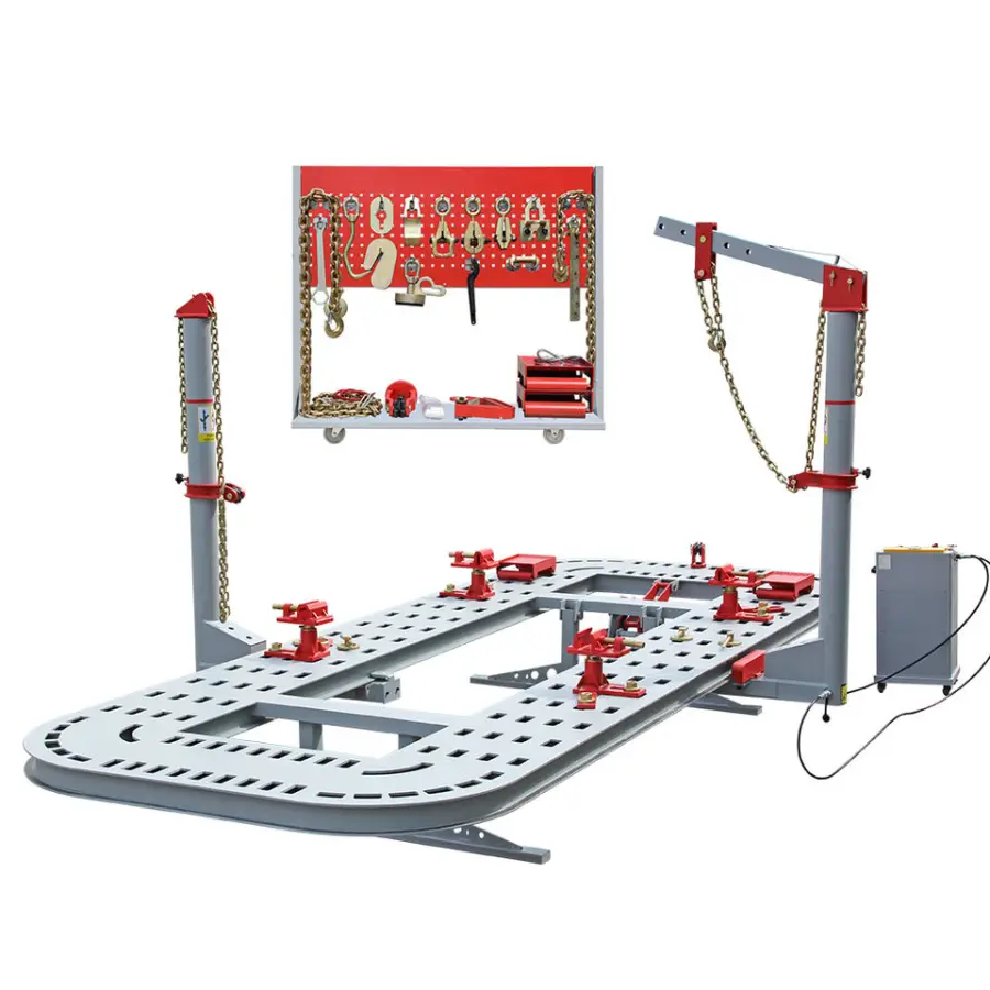 TFAUTENF Electric Control Hydraulic Car Bench Machine with 17 Feet Platform Auto Body Frame Straightening and Repairing — image 4