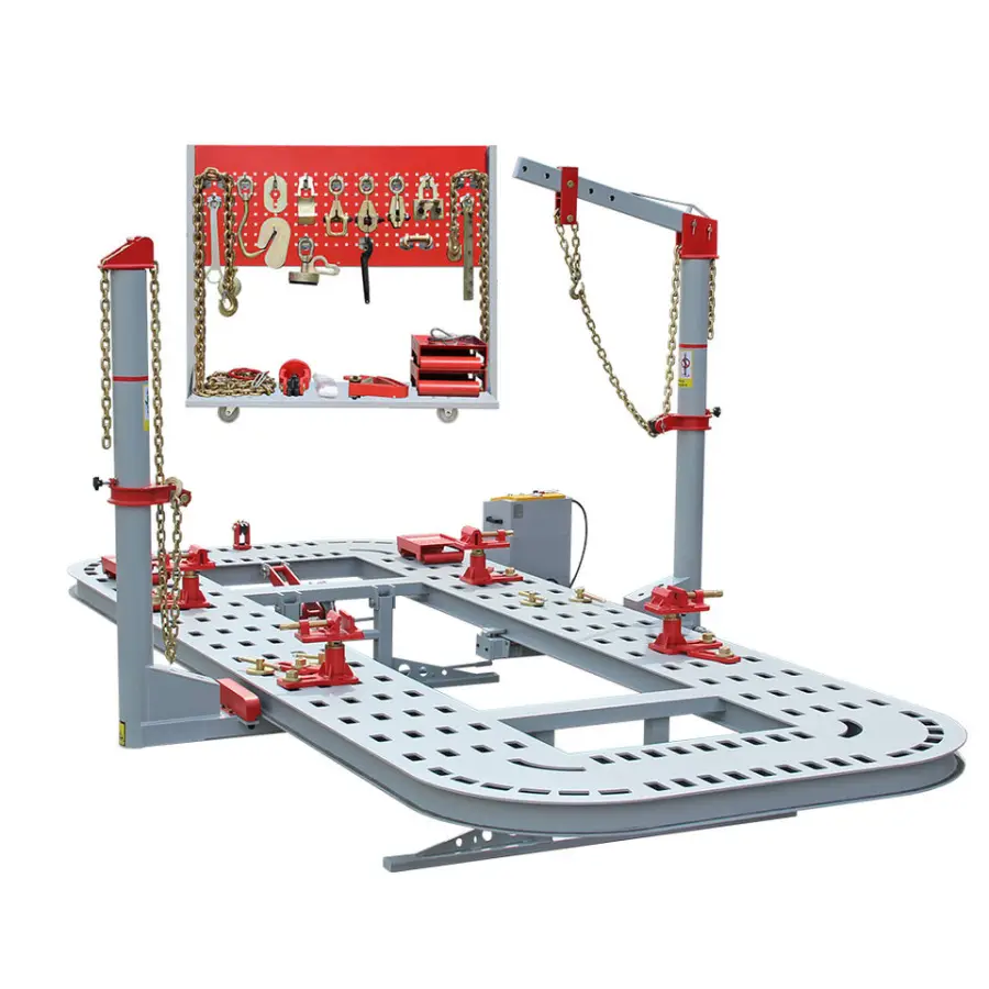 TFAUTENF Electric Control Hydraulic Car Bench Machine with 17 Feet Platform Auto Body Frame Straightening and Repairing — image 5