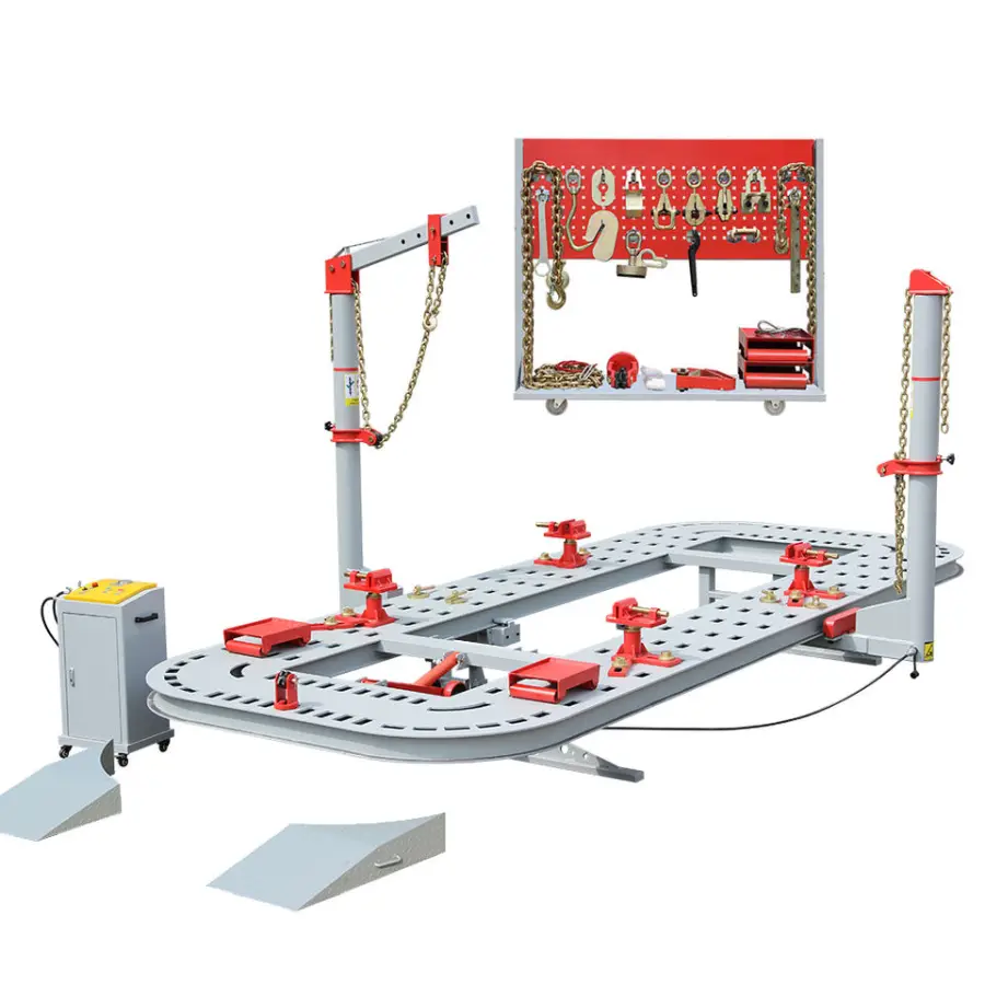 TFAUTENF Electric Control Hydraulic Car Bench Machine with 17 Feet Platform Auto Body Frame Straightening and Repairing — image 6