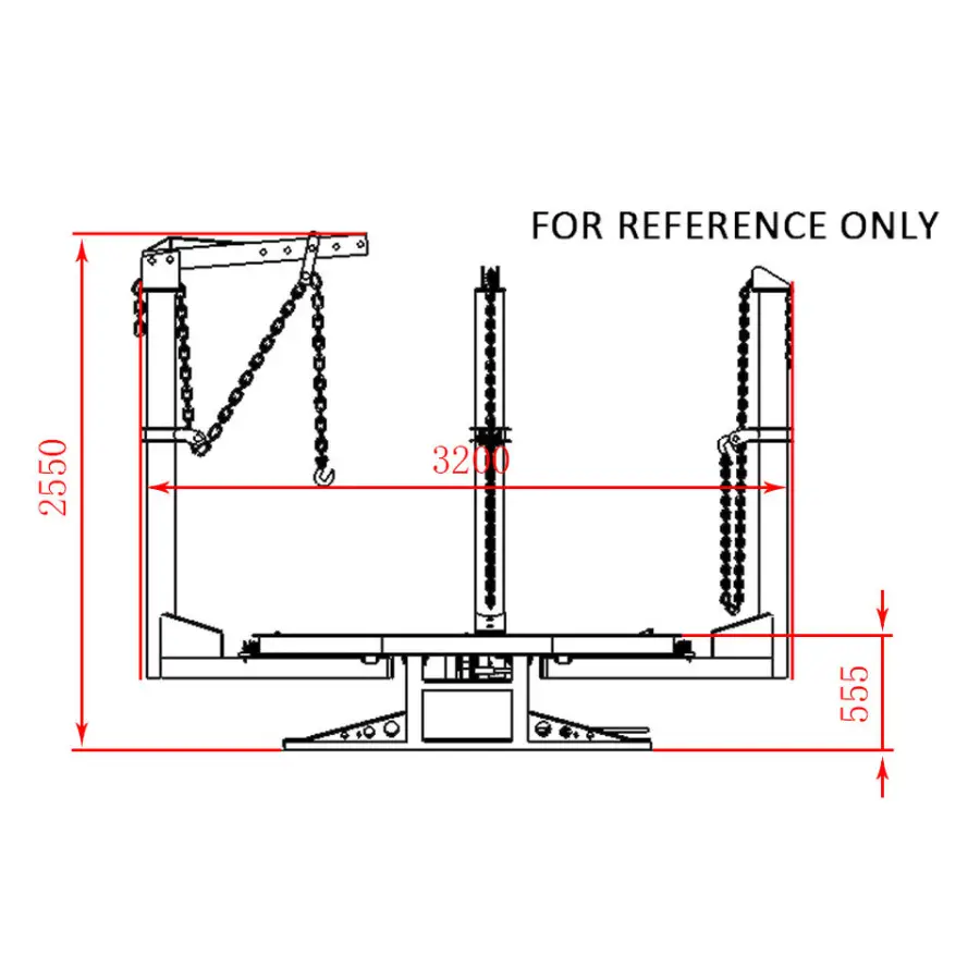 TFAUTENF Customizable Car Bench Auto Body Chassis Straightening Machine Car Frame Machine for Car Collision Repair — image 6