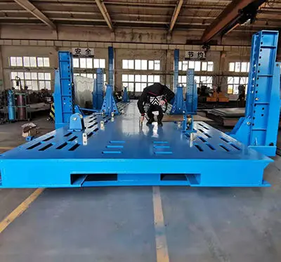 AUTENF Big Heavy Truck Frame Machine Bus Collision Repair Frame Rack Equipment for Big Truck Chassis Repair — view 4