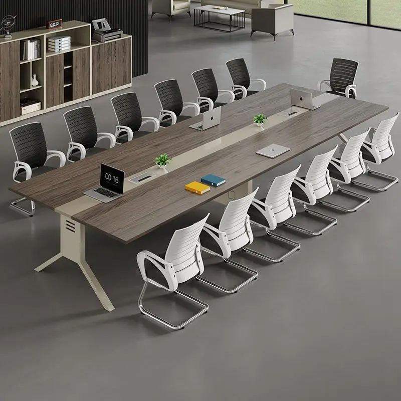 Modern Conference Desk Set for Office Hotel School Hospital & Home Office Use-Melamine Board — view 1