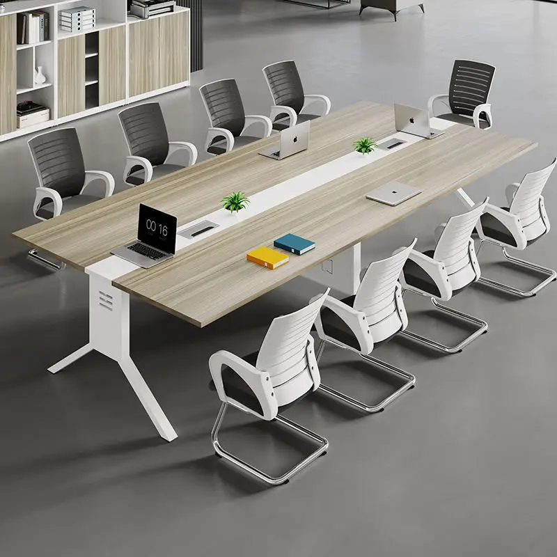 Modern Conference Desk Set for Office Hotel School Hospital & Home Office Use-Melamine Board — view 2