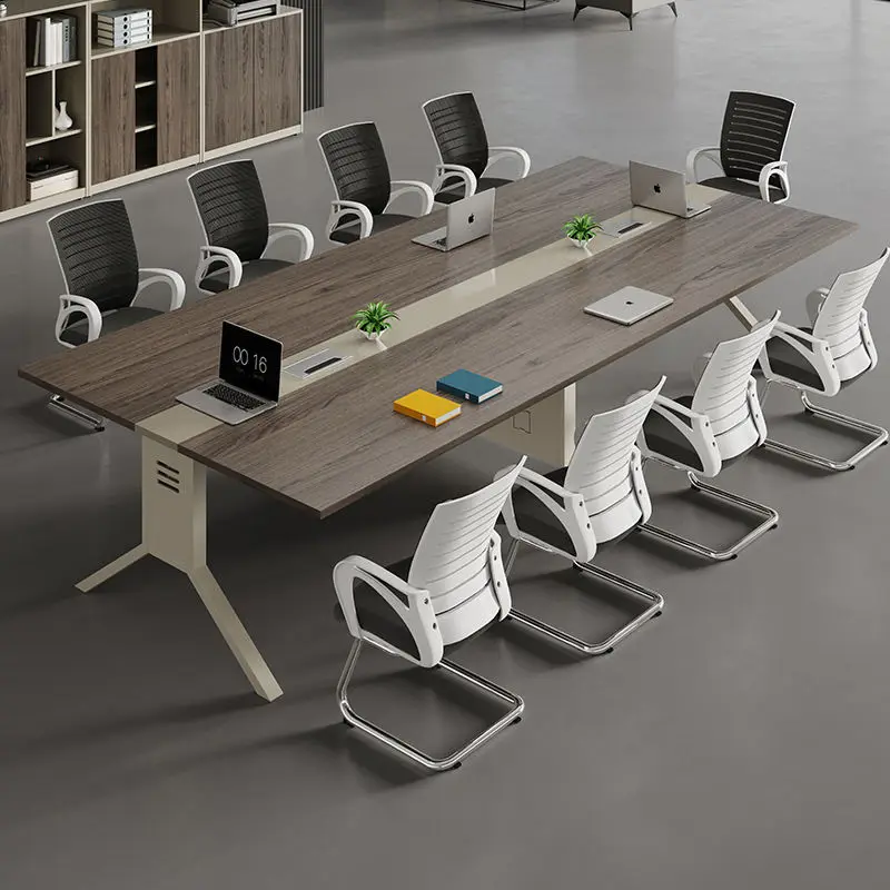 Modern Conference Desk Set for Office Hotel School Hospital & Home Office Use-Melamine Board — view 5
