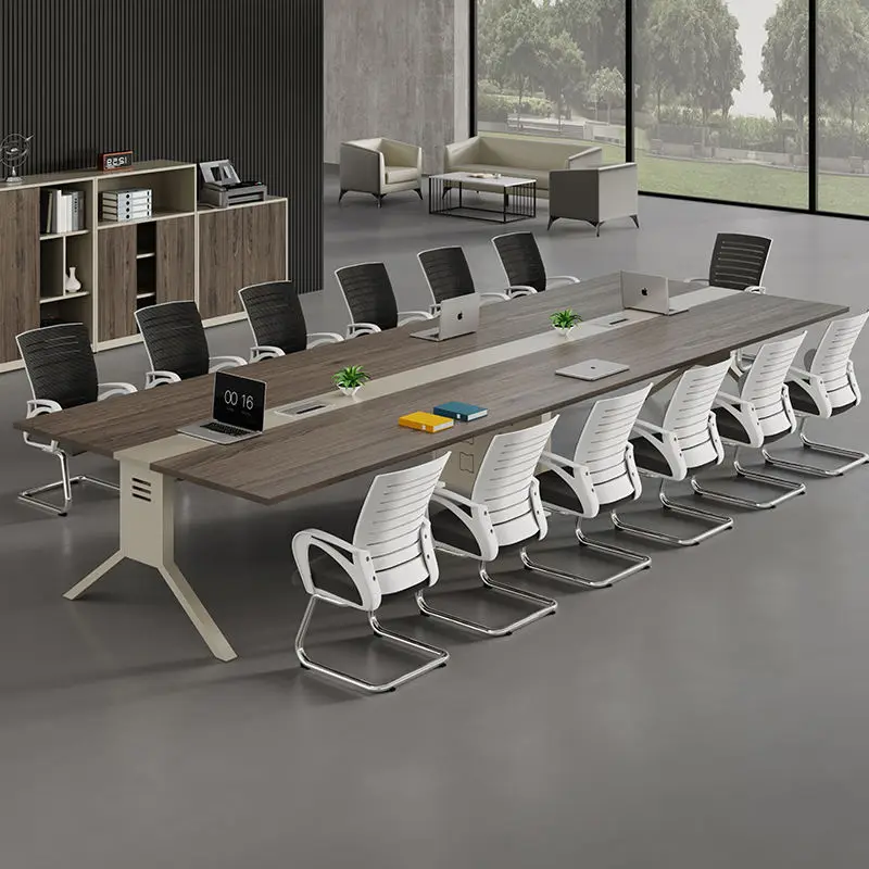 Modern Conference Desk Set for Office Hotel School Hospital & Home Office Use-Melamine Board — view 6