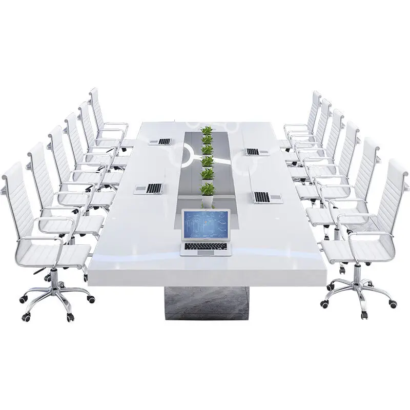Modern Conference Desk Set for Office Hospital School Use-Melamine Board Commercial Furniture — image 7
