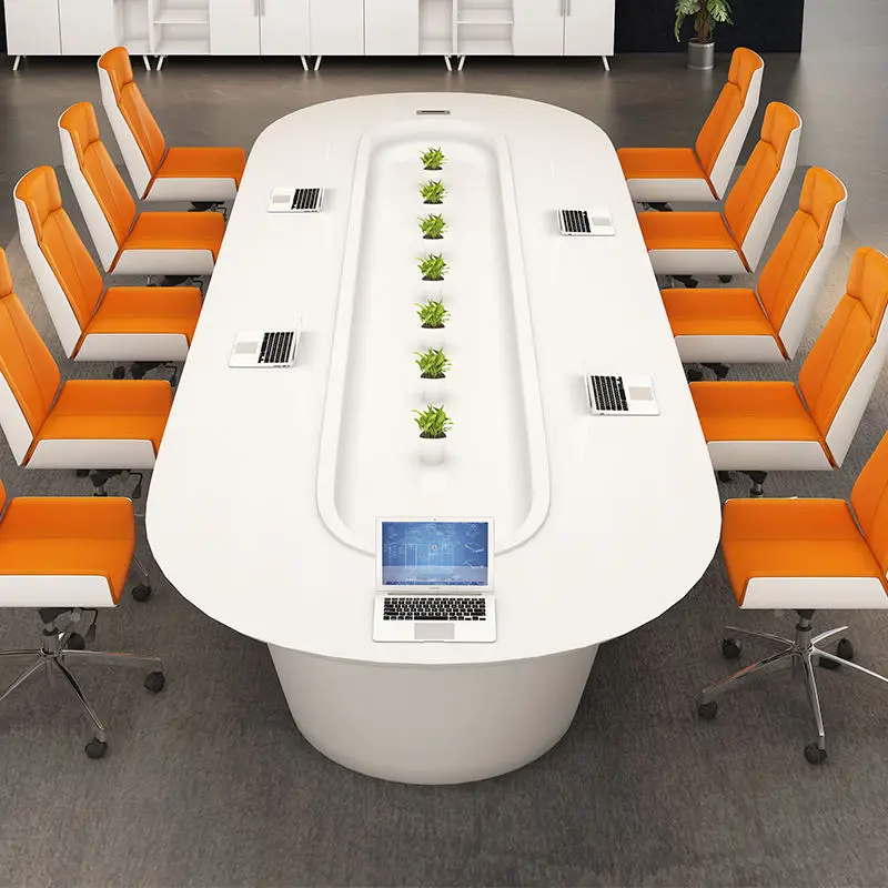Modern Melamine Conference Desk Set for Office Hotel School & Home Office Use — image 3