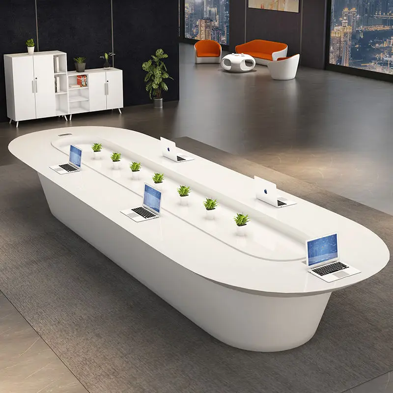 Modern Melamine Conference Desk Set for Office Hotel School & Home Office Use — image 4