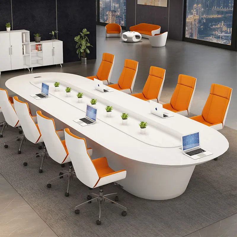 Modern Melamine Conference Desk Set for Office Hotel School & Home Office Use — image 5