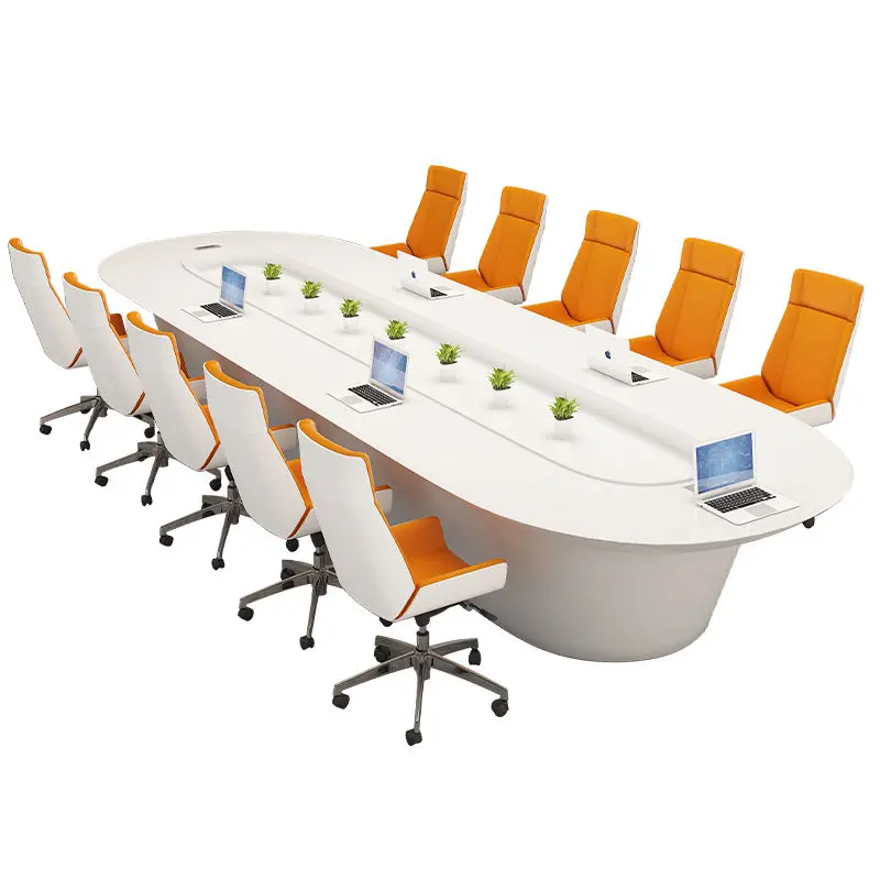 Modern Melamine Conference Desk Set for Office Hotel School & Home Office Use — image 6