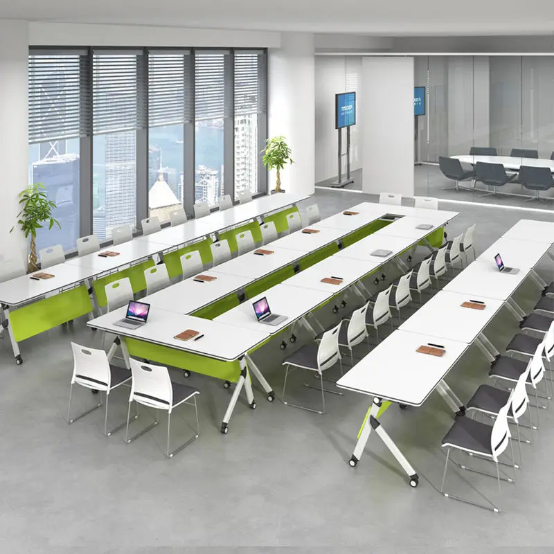 Multi-functional Desk Folding Conference Table Training Table and Chair Combination Splicing Desk Modern — image 3