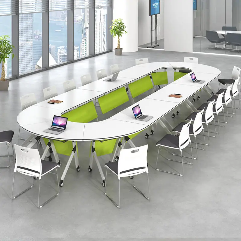 Multi-functional Desk Folding Conference Table Training Table and Chair Combination Splicing Desk Modern — image 4