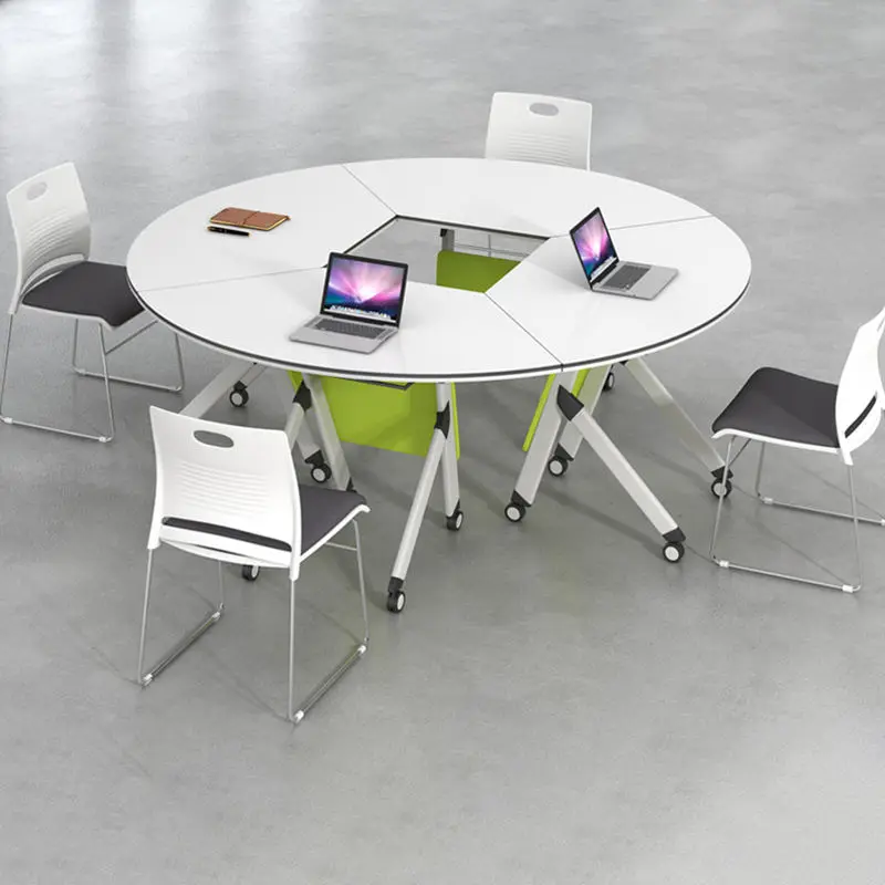 Multi-functional Desk Folding Conference Table Training Table and Chair Combination Splicing Desk Modern — image 6