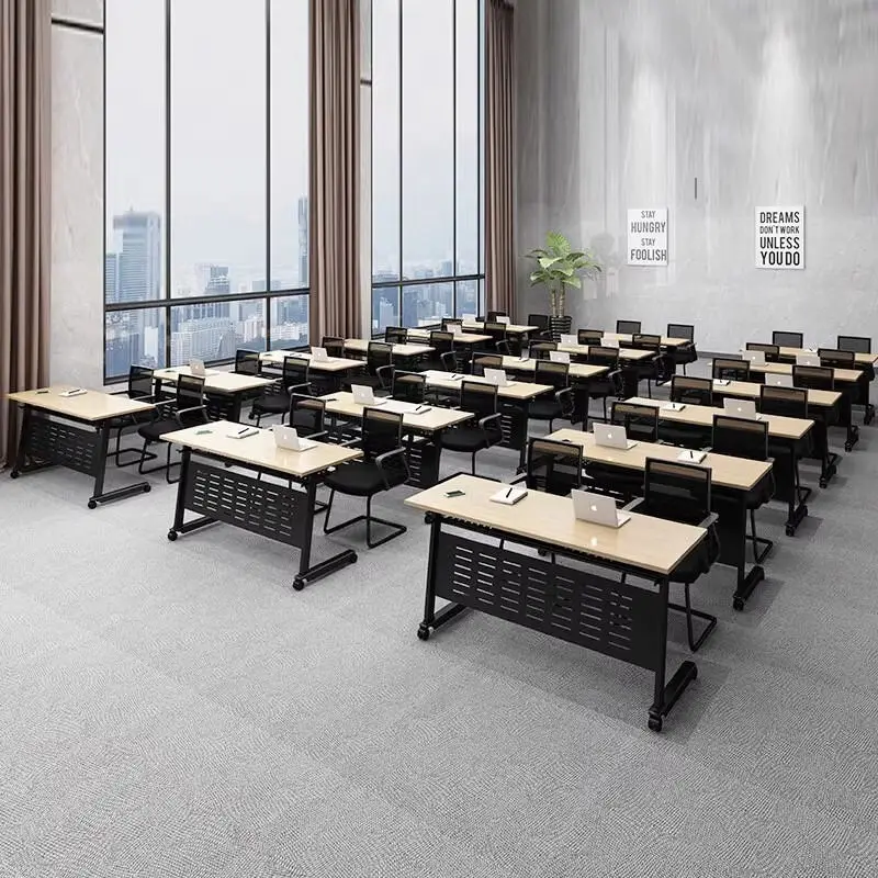 Multi-functional Desk Folding Conference Table Training Table and Chair Combination Splicing Desk Modern — view 1