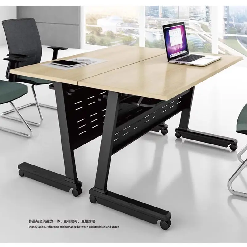 Multi-functional Desk Folding Conference Table Training Table and Chair Combination Splicing Desk Modern — image 3