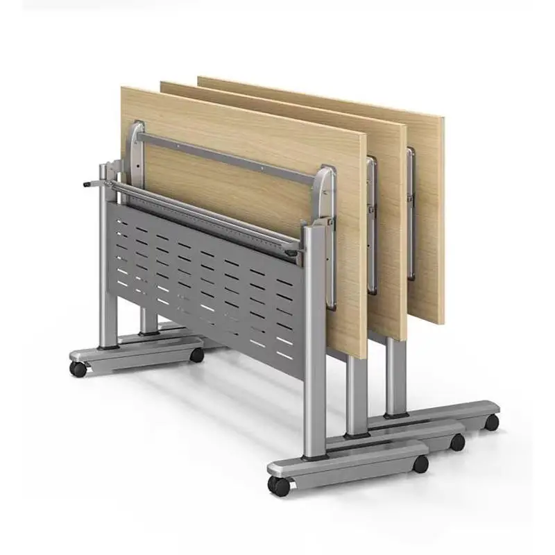 Multi-functional Desk Folding Conference Training Table Chair Combination Extendable Foldable Modern Office Furniture for Hotel — image 3