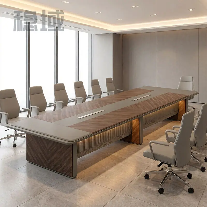 Office Furniture Desk Set Conference Room Desk Table Meeting Table Modern Conference Tables — view 2