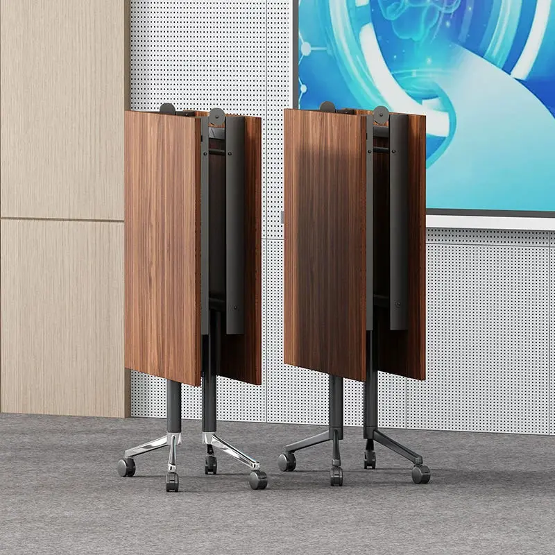 Mobile Folding Conference Table, Long Strip Table, Training Table, Office Desk — view 1