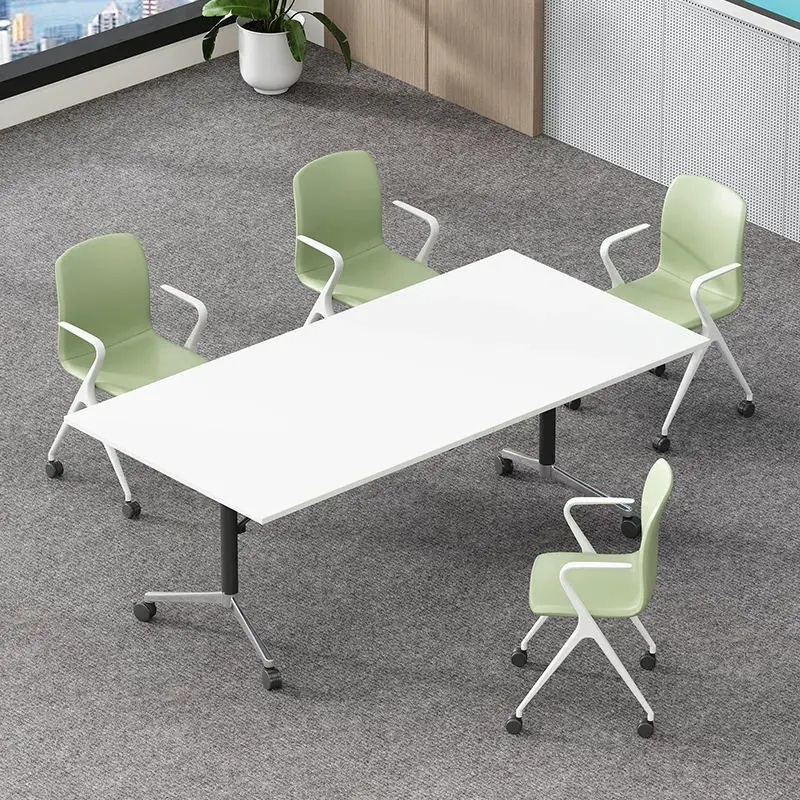 Mobile Folding Conference Table, Long Strip Table, Training Table, Office Desk — view 2