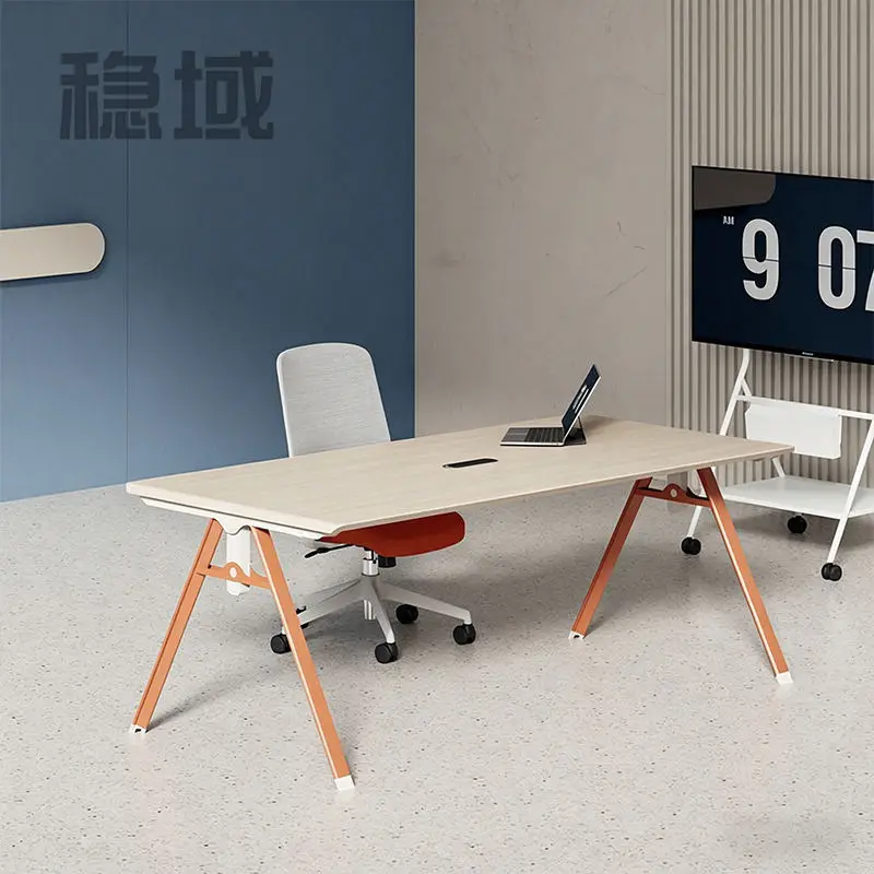 Modern Melamine Conference Table Set for Office Hotel School Hospital Use-Commercial Desk — image 2