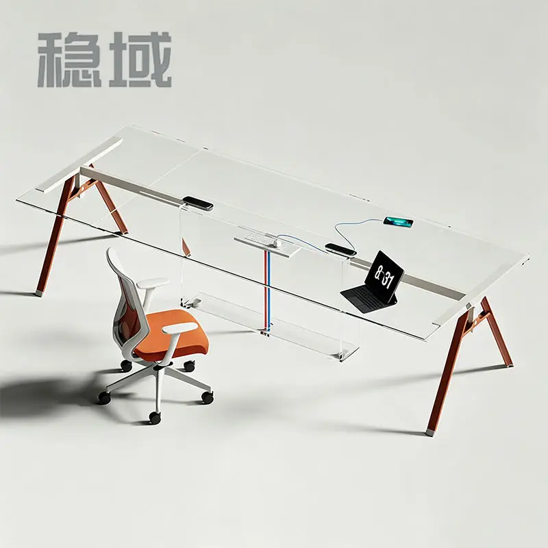 Modern Melamine Conference Table Set for Office Hotel School Hospital Use-Commercial Desk — image 3