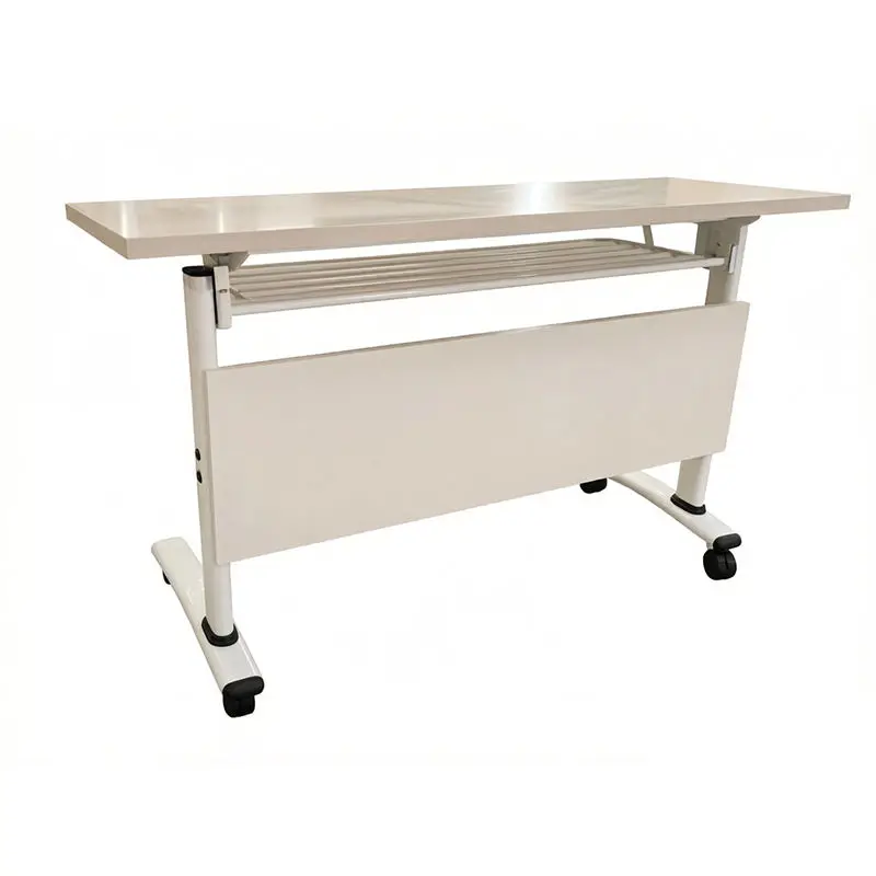 Modern Flip Top Mobile Training Table with Wheels School Modular Collaborative Workspace Desk for Office — image 4