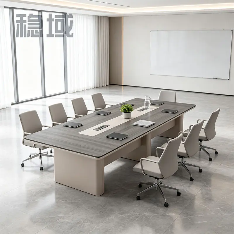 Modern Melamine Conference Desk Set for Office Hospital School Home Office & Hotel Use — view 1